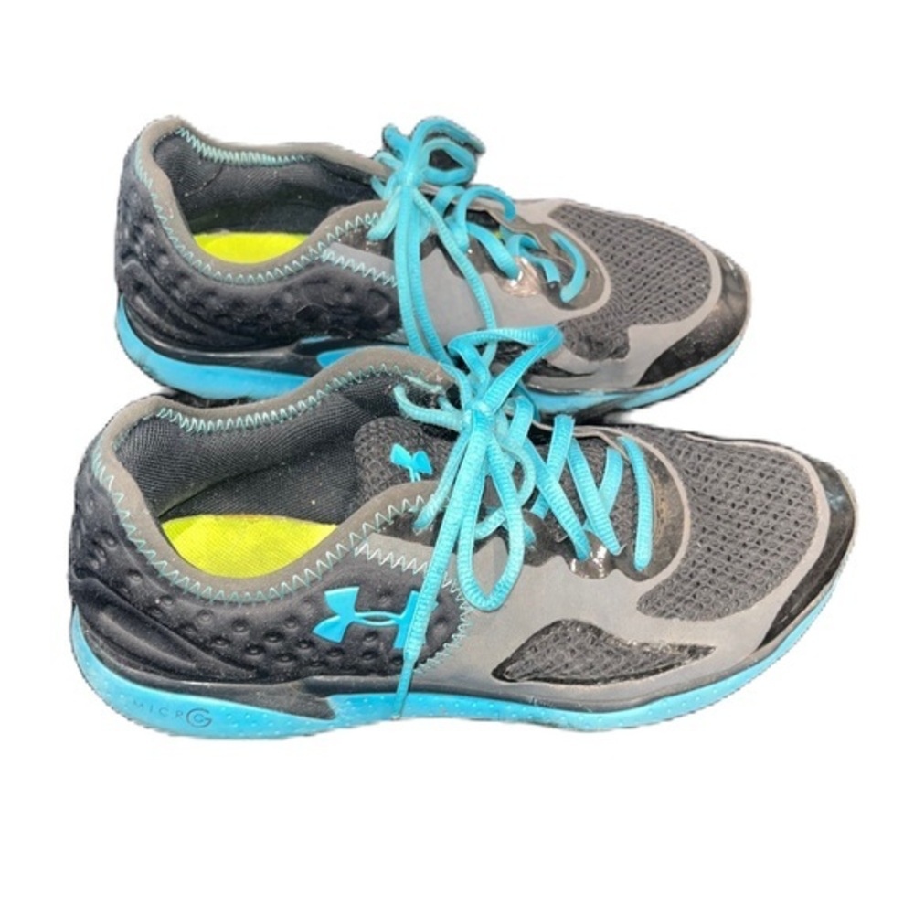 Under Armour Gray and Teal Athletic Sneakers women’s size 8